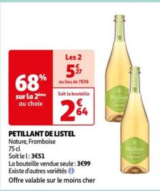 Petillant De Listel offre à 3,99€ sur Auchan Hypermarché