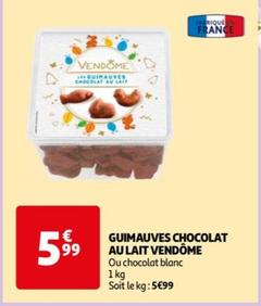 Vendôme - Guimauves Chocolat Au Lait  offre à 5,99€ sur Auchan Hypermarché