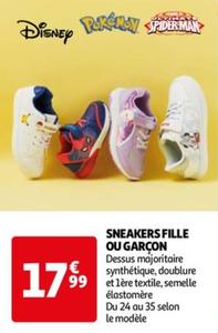 Sneakers Fille Ou Garçon offre à 17,99€ sur Auchan Hypermarché