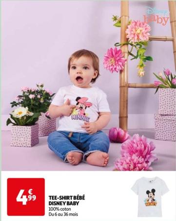 Disney - Tee-shirt Bébé offre à 4,99€ sur Auchan Hypermarché