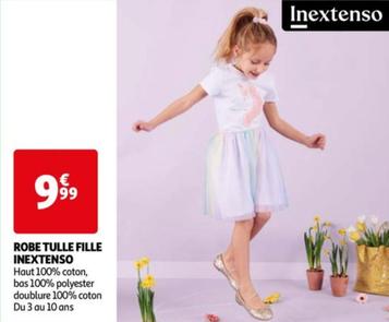 Inextenso - Robe Tulle Fille offre à 9,99€ sur Auchan Hypermarché