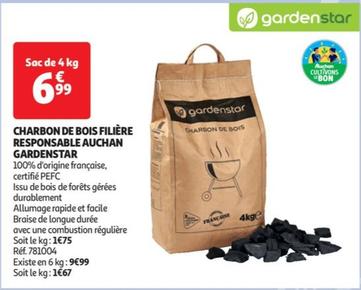 Auchan - Charbon De Bois Filière Responsable Gardenstar offre à 6,99€ sur Auchan Hypermarché