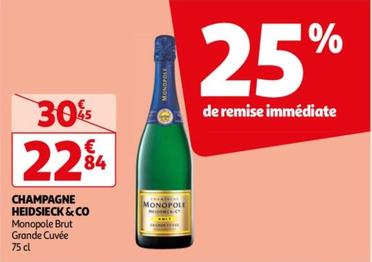 Monopole - Champagne Heidsieck & Co offre à 22,84€ sur Auchan Hypermarché