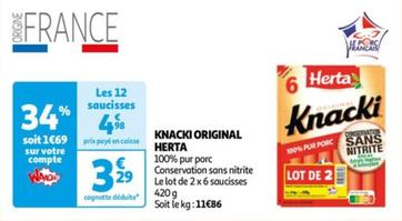 Herta - Knacki Original  offre à 3,29€ sur Auchan Hypermarché