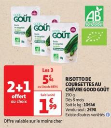 Good Gout - Risotto De Courgettes Au Chevre  offre à 2,98€ sur Auchan Hypermarché