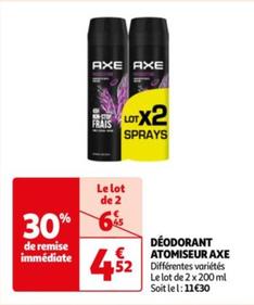 Axe - Déodorant Atomiseur  offre à 4,52€ sur Auchan Hypermarché