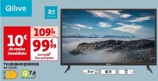 Qilive - Tv Led Q32H231B offre à 99,99€ sur Auchan Hypermarché