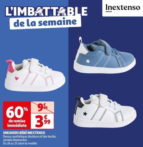 Inextenso - Sneakers Bebe offre à 3,99€ sur Auchan Hypermarché