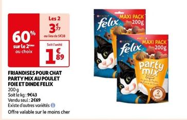 Felix - Friandises Pour Chat Party Mix Au Poulet Foie Et Dinde  offre à 2,69€ sur Auchan Hypermarché