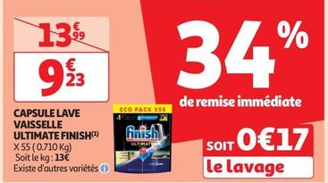 Finish - Capsule Lave Vaisselle Ultimate offre sur Auchan Supermarché