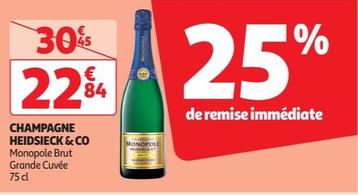 Heidsieck & Co - Champagne offre à 22,84€ sur Auchan Supermarché