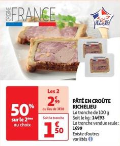Pâté En Croûte Richelieu offre à 1,5€ sur Auchan Supermarché