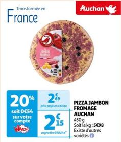 Auchan - Pizza Jambon Fromage  offre à 2,69€ sur Auchan Supermarché