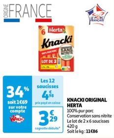 Herta - Knacki Original offre à 3,29€ sur Auchan Supermarché