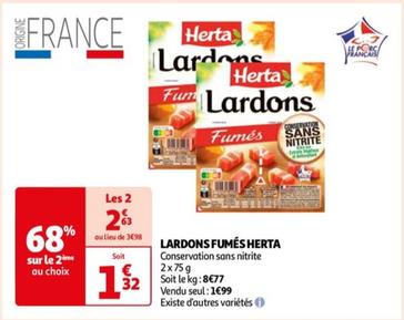 Herta - Lardons Fumés offre à 1,99€ sur Auchan Supermarché