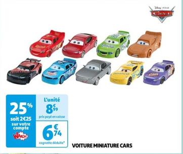Disney Cars - Voiture Miniature Cars offre à 8,99€ sur Auchan Supermarché
