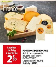 Portions De Fromage  offre à 2,5€ sur Auchan Supermarché