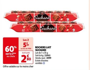 Suchard - Rochers Lait offre à 2,8€ sur Auchan Supermarché