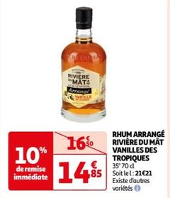 Rivière Du Mât - Rhum Arrangé Vanilles Des Tropiques offre à 14,85€ sur Auchan Supermarché