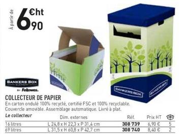 Bankers Box - Collecteur De Papier offre à 6,9€ sur Hyperburo