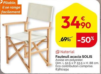 Naterial - Fauteuil Acacia Solis offre à 34,9€ sur Weldom