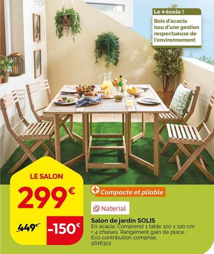 Solis - Salon de jardin offre à 299€ sur Weldom