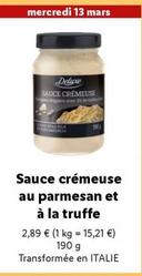 Deluxe - Sauce Crémeuse Au Parmesan Et À La Truffe offre à 2,89€ sur Lidl