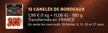 Deluxe - 12 Canelés De Bordeaux offre à 1,99€ sur Lidl