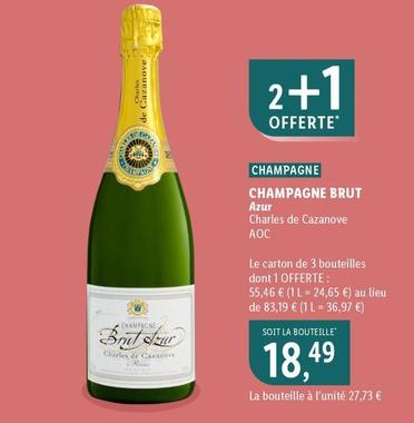 Charles De Cazanove - Champagne Brut Azur offre à 18,49€ sur Lidl