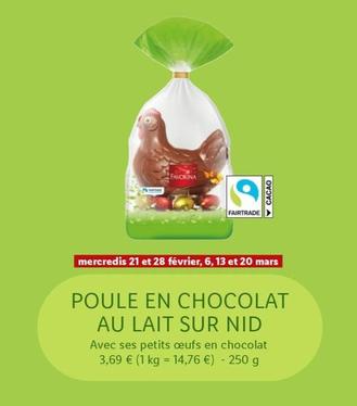 Poule En Chocolat Au Lait Sur Nid offre à 3,69€ sur Lidl