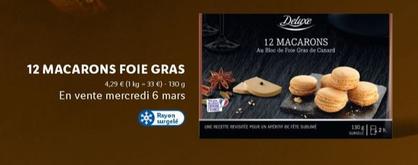 Deluxe - 12 Macarons Foie Gras offre à 4,29€ sur Lidl