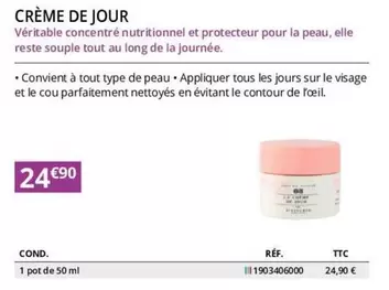 Crème De Jour offre à 24,9€ sur Distri Club Médical