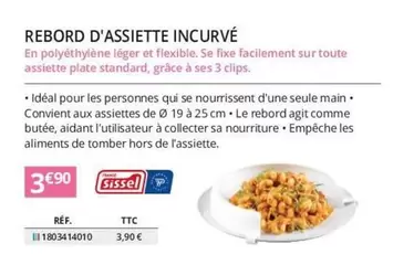 Rebord D'Assiette Incurvé offre à 3,9€ sur Distri Club Médical