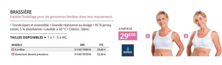 Brassiere offre à 29€ sur Distri Club Médical