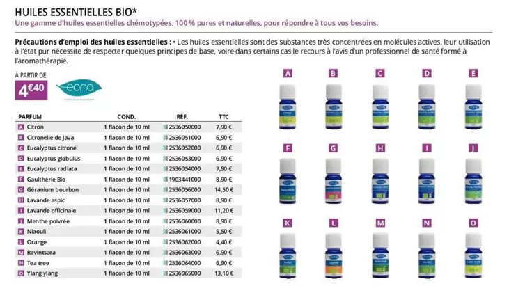 Huile Essentielles Bio offre à 4,4€ sur Distri Club Médical