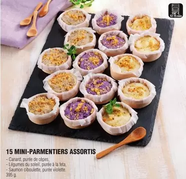 15 Mini-Parmentiers Assortis offre sur E.Leclerc