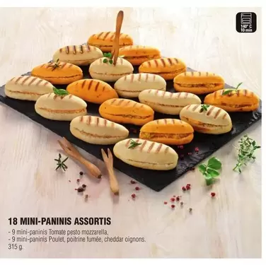 18 Mini-Paninis Assortis  offre sur E.Leclerc