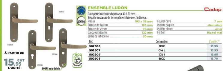 Ensemble Ludon offre à 15,95€ sur Master Pro