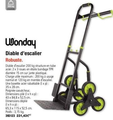 Wonday - Diable D'Escalier offre à 231,43€ sur Calipage