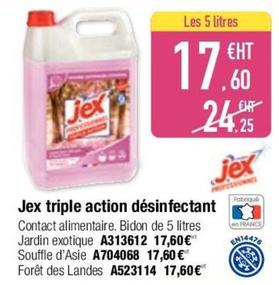 Jex Triple Action Désinfectant offre à 17,6€ sur Calipage