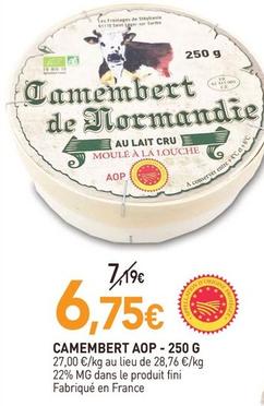 Camembert offre sur NaturéO