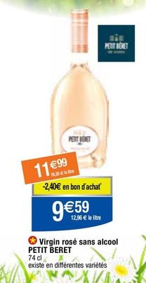 Petit Beret - Virgin Rosé Sans Alcool offre à 9,59€ sur Migros France