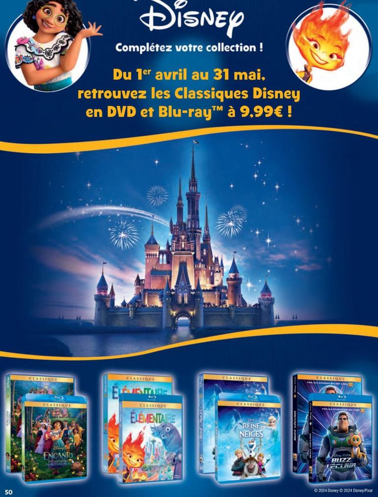 Disney - Dvd Et Blu-Ray offre à 9,99€ sur Auchan Hypermarché