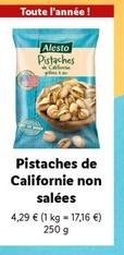 Alesto - Pistaches De Californie Non Salees  offre à 4,29€ sur Lidl