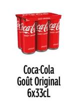 Coca Cola - Goût Original 6x33cl offre sur Lidl