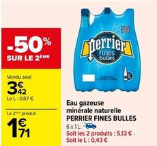 Eau gazeuse offre sur Carrefour