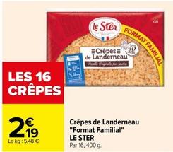 Crêpes offre sur Carrefour