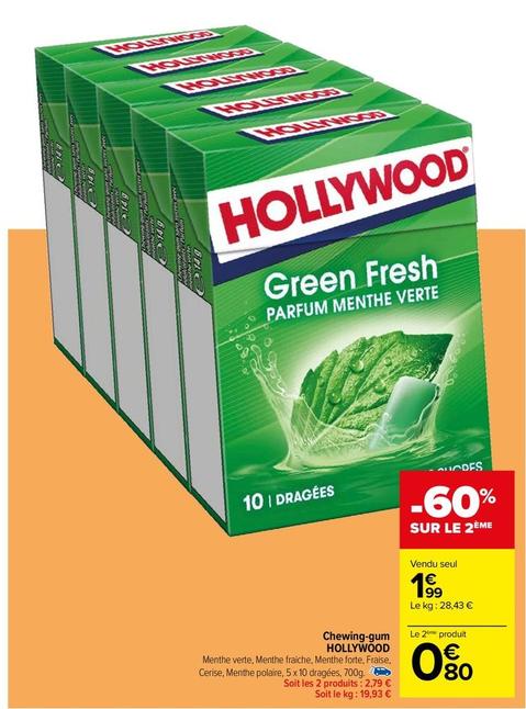 Chewing-gums offre sur Carrefour