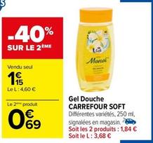 Gel douche offre sur Carrefour