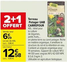 Terreau offre sur Carrefour